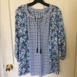 Dalia Floral Tassel Blouse